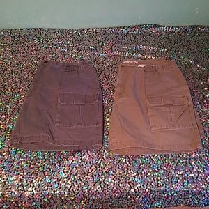 2 pairs mens cargo shorts